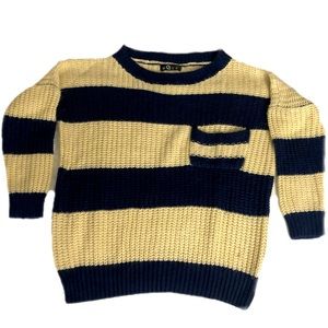 Cute sweater navy blue and cream